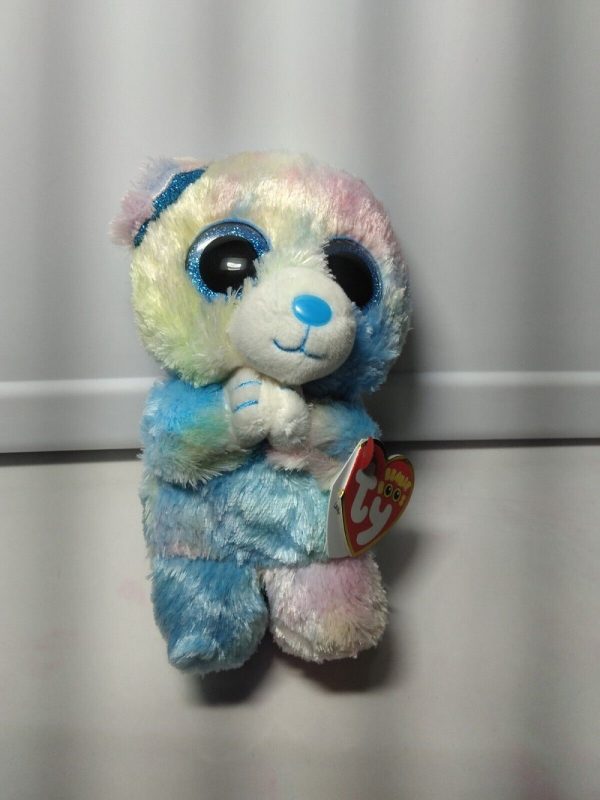 TY HOPE the United Way Tie-Dye Praying Bear 6” Charity Beanie Boos NEW 2020