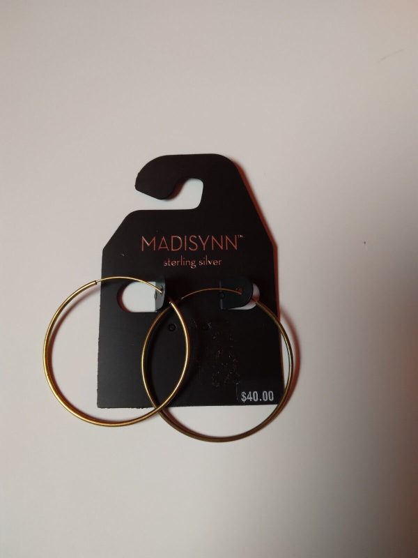 Madisynn sterling silver women’s round loops earrings Jewelry