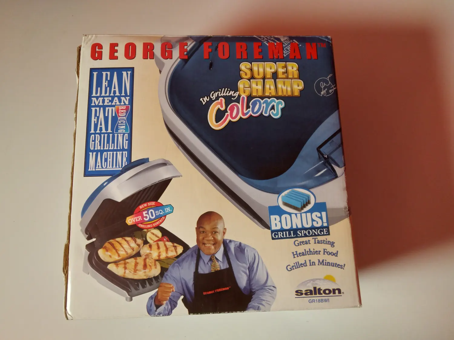 George Foreman Grill in Grilling Colors Blue